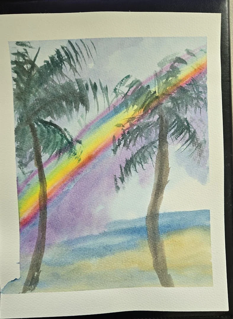 Original Watercolor: Strength in the Storm Study (8.5x11)