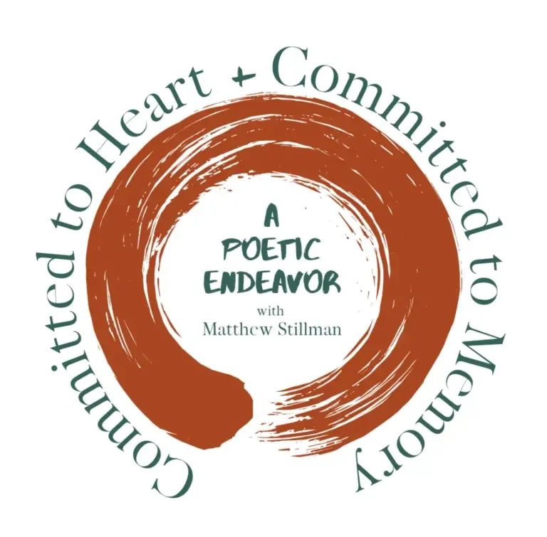 Logo that says  'Committed to Heart + Committed to Memory' with Matthew Stillman.