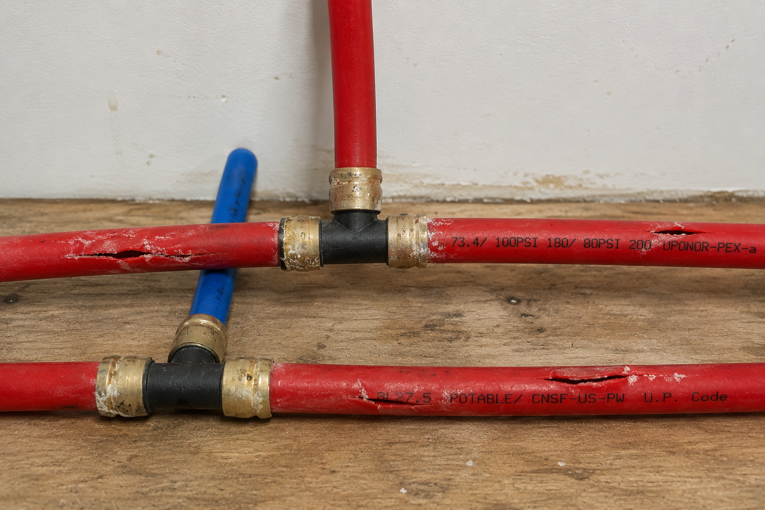 Defective PEX piping and plumbing system