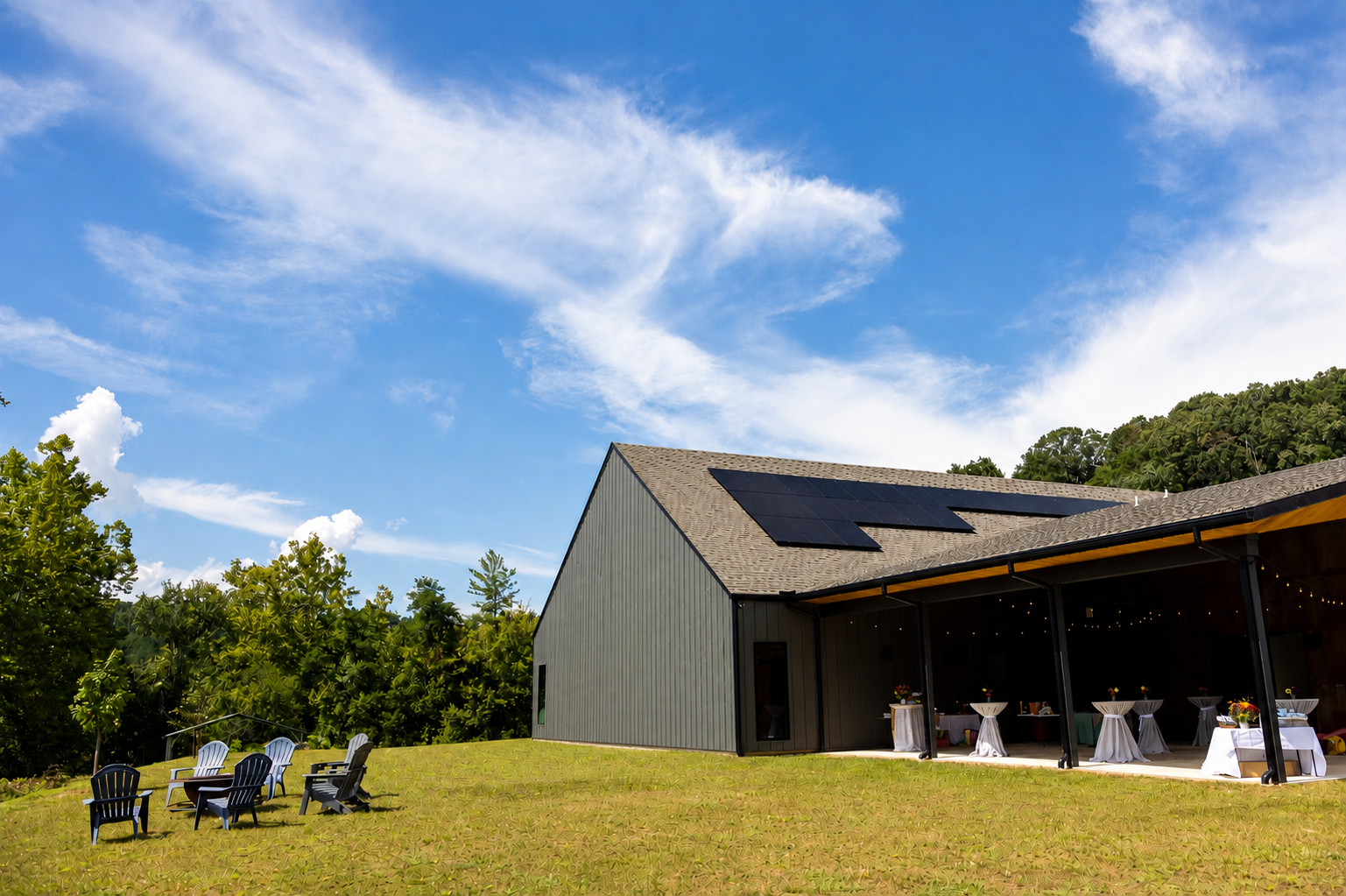 Riverbend event center view from rear