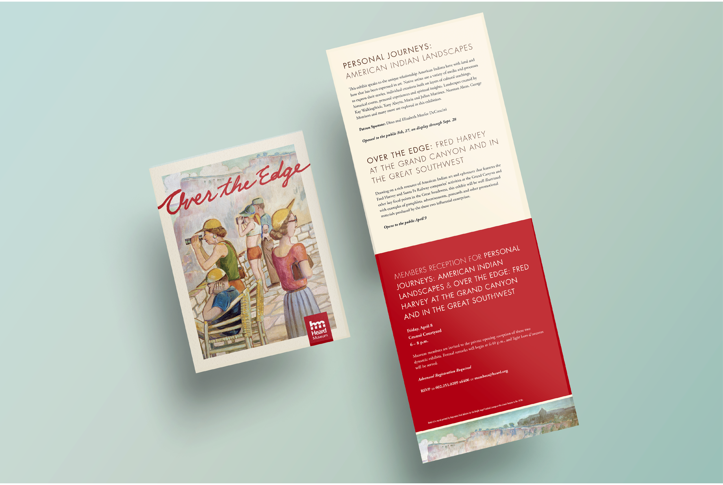 Fold out "postcard" invite