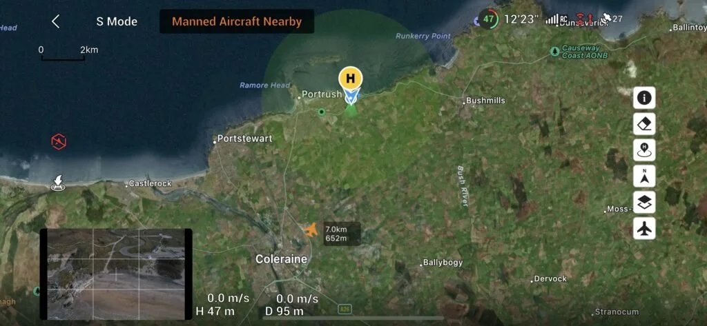 DJI AirSense in the Real World: When a Helicopter Appeared