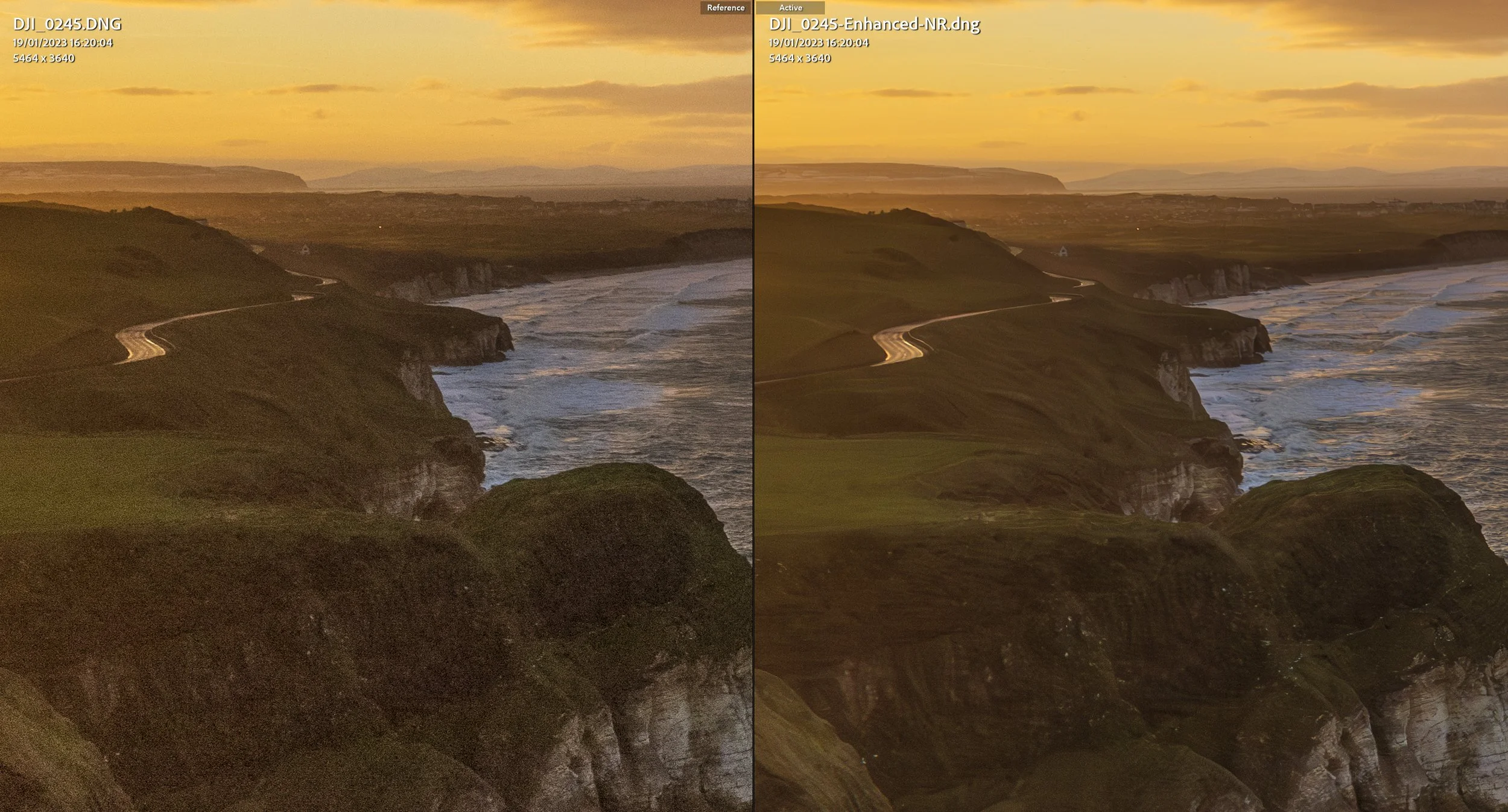 Adobe Denoise for drone photography