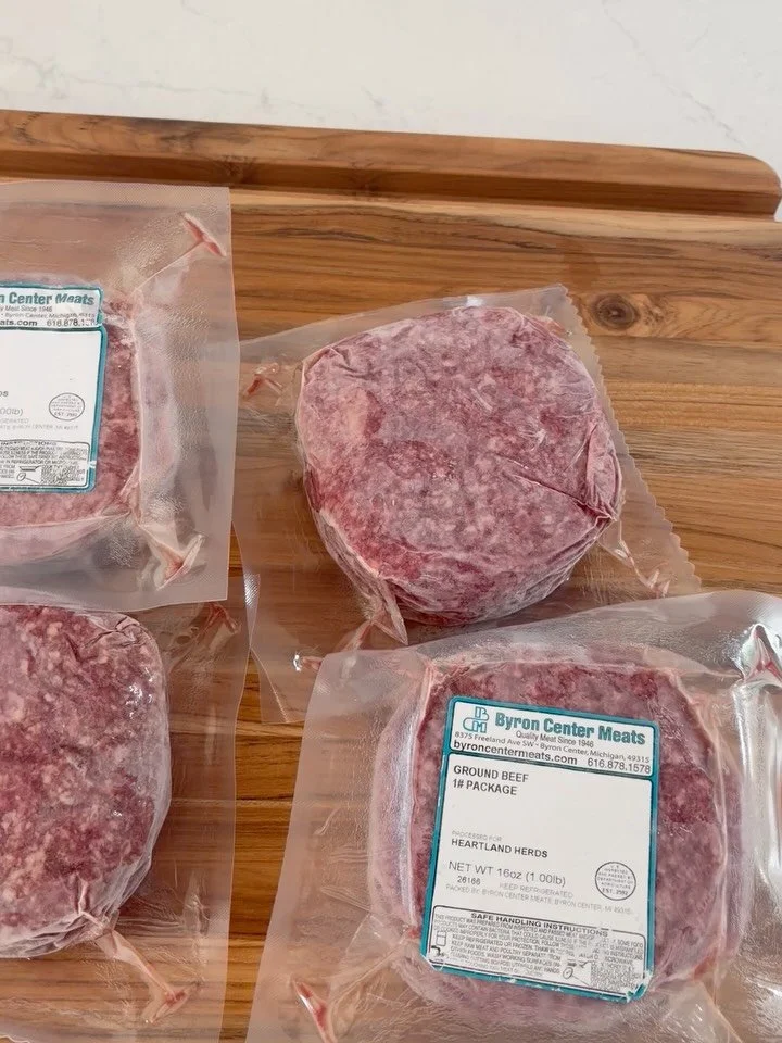 We have 1 pound ground beef packages available for you! USDA inspected and vacuum sealed by Byron Center Meats. Message us if you&rsquo;d like to add incredible beef to your freezer. Thank you for supporting your local farmer!