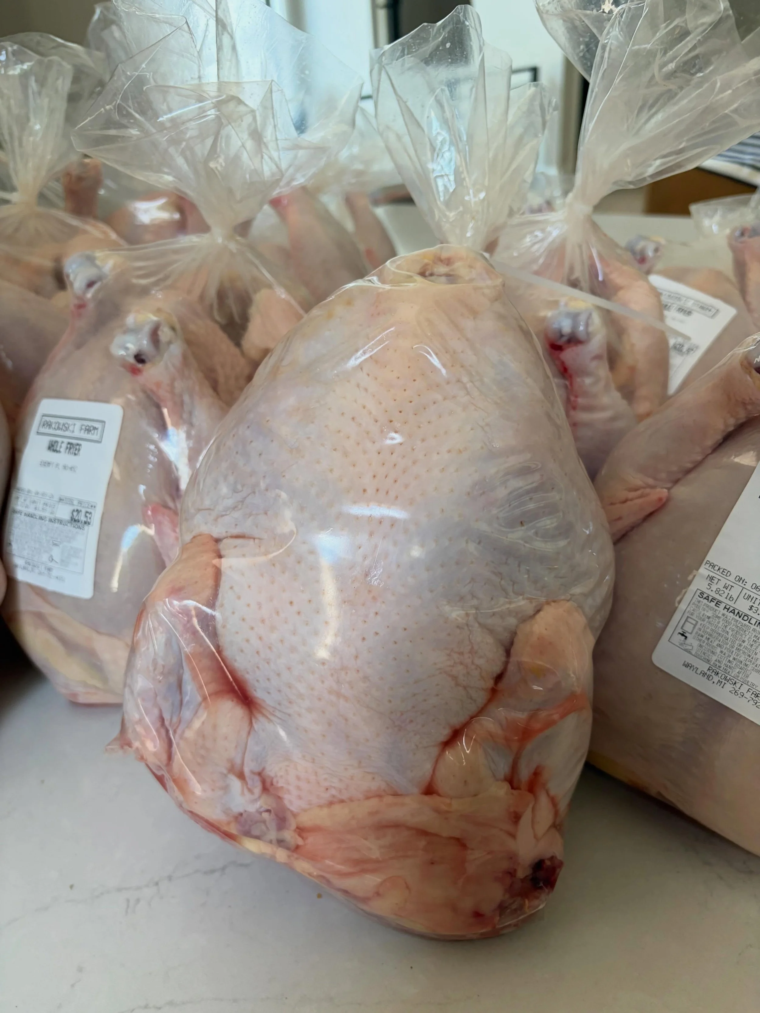 We have whole chickens in stock. Send me a message if you&rsquo;d like to add some high quality protein to your freezer! @stevendnguyen