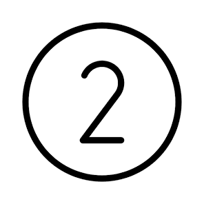 Number 2 inside a circle