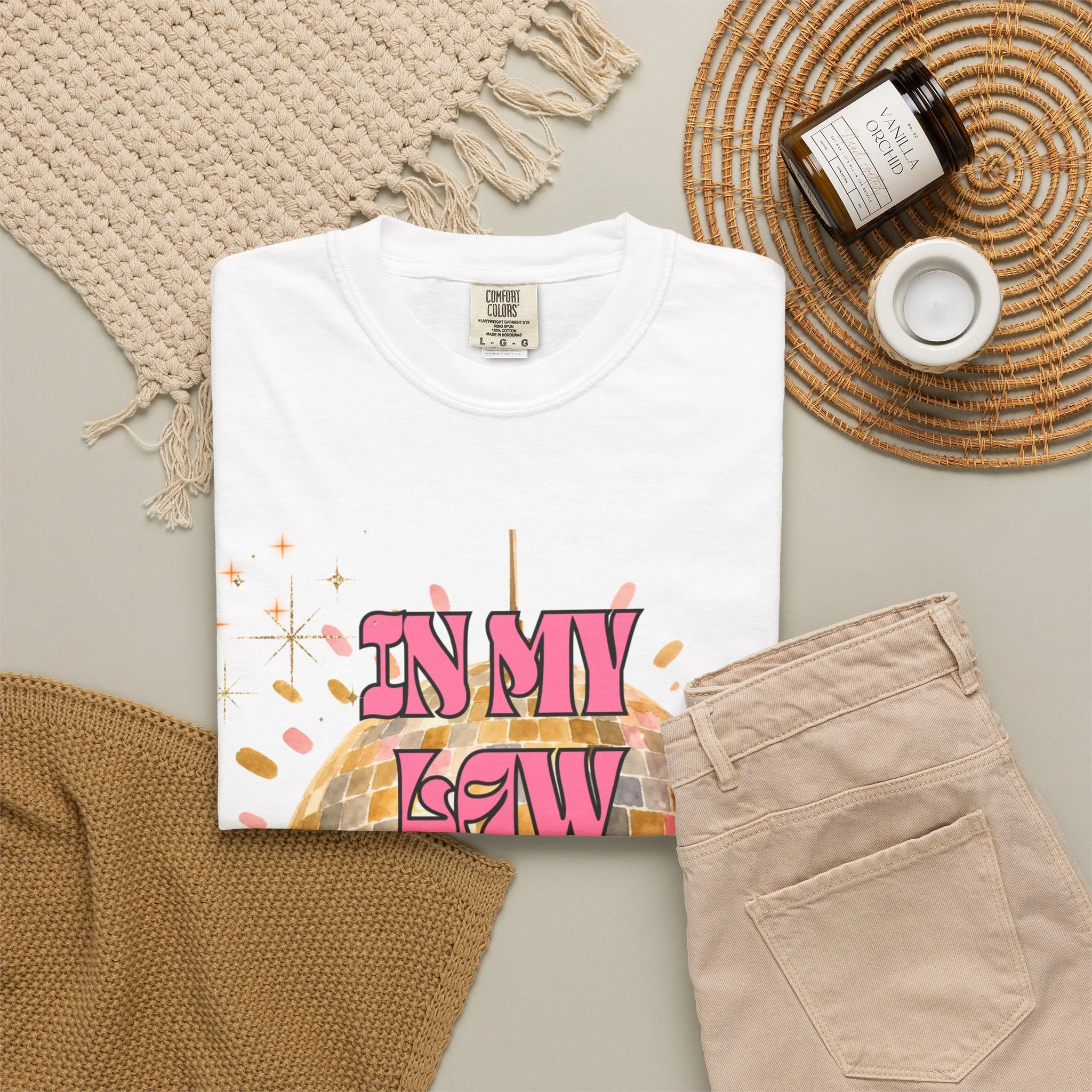 Relaxed fit heavyweight cotton law school tee