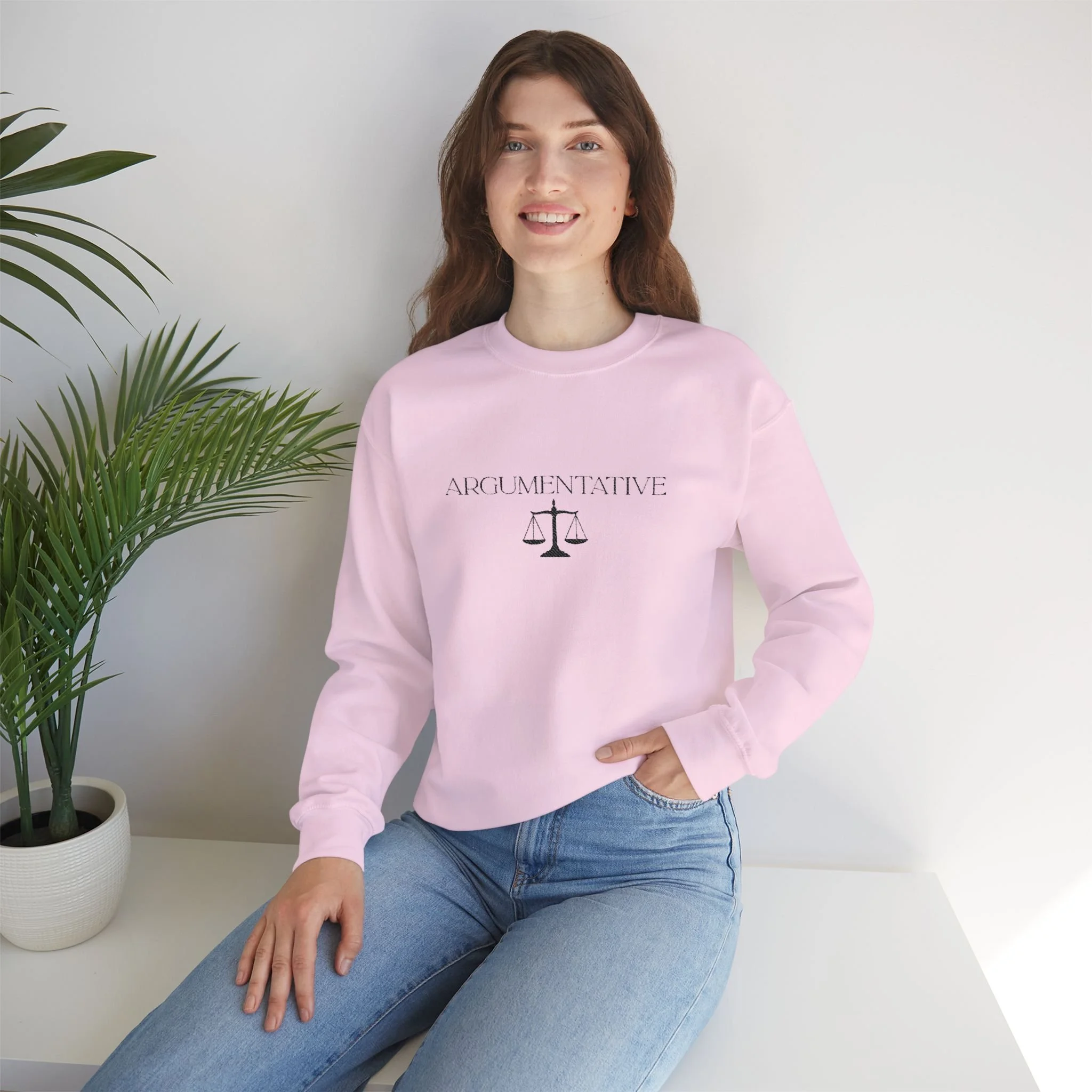 Argumentative Embroidered Sweatshirt