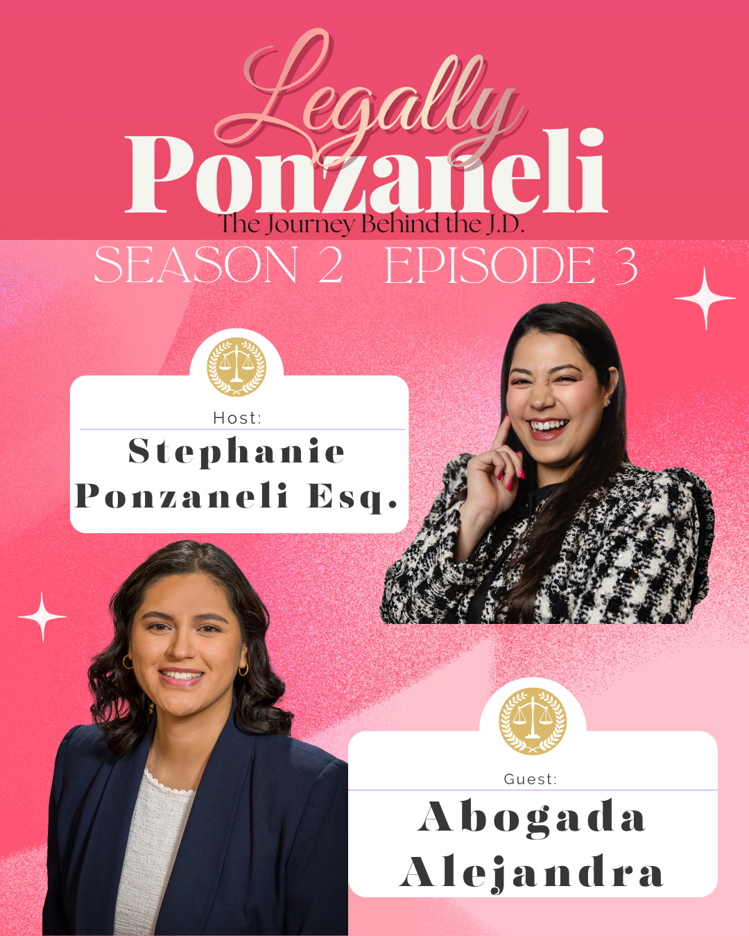 Alejandra, an immigration attorney in Washington State, featured on the Legally Ponzaneli podcast