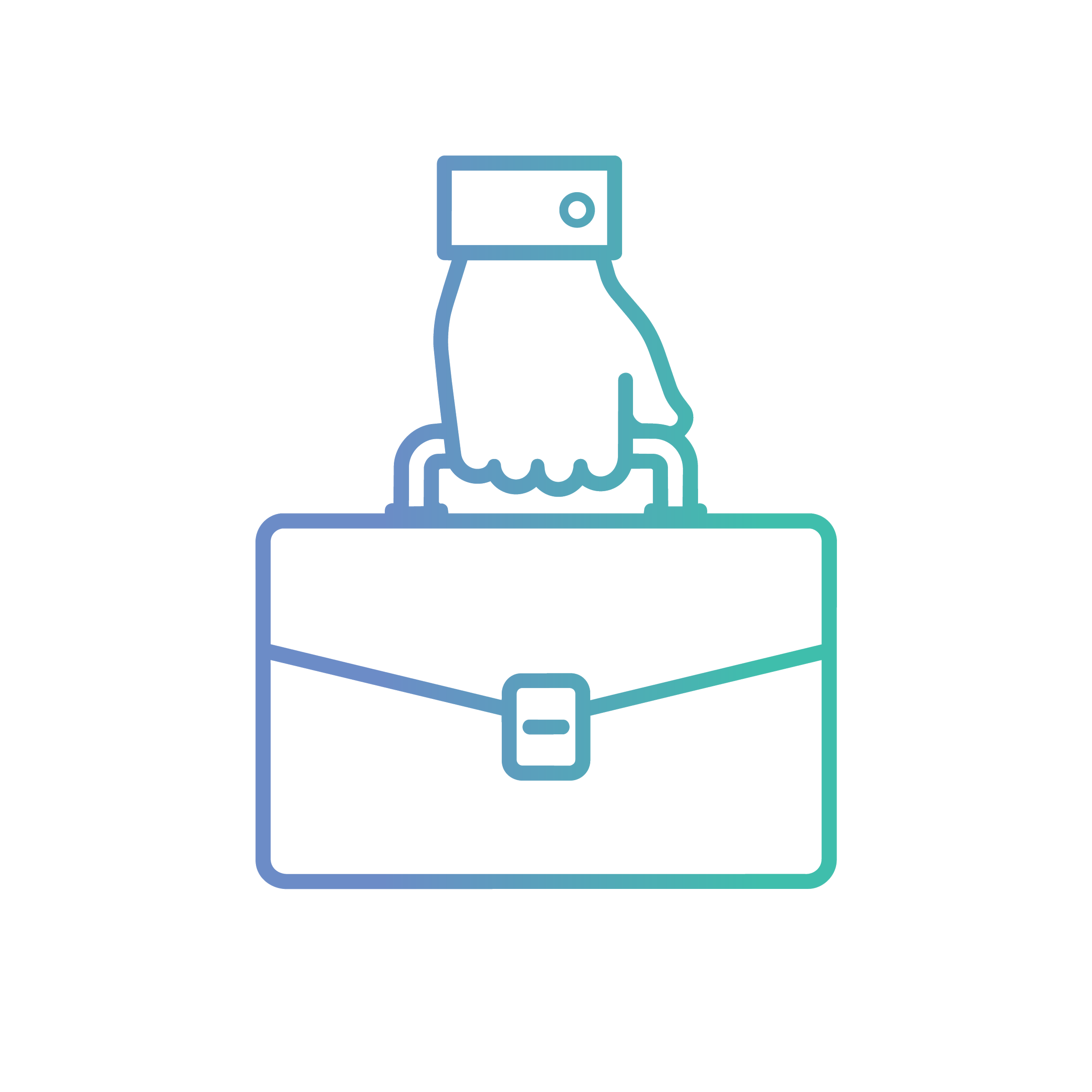 Illustration of a hand adjusting a valve on a water heater tank.