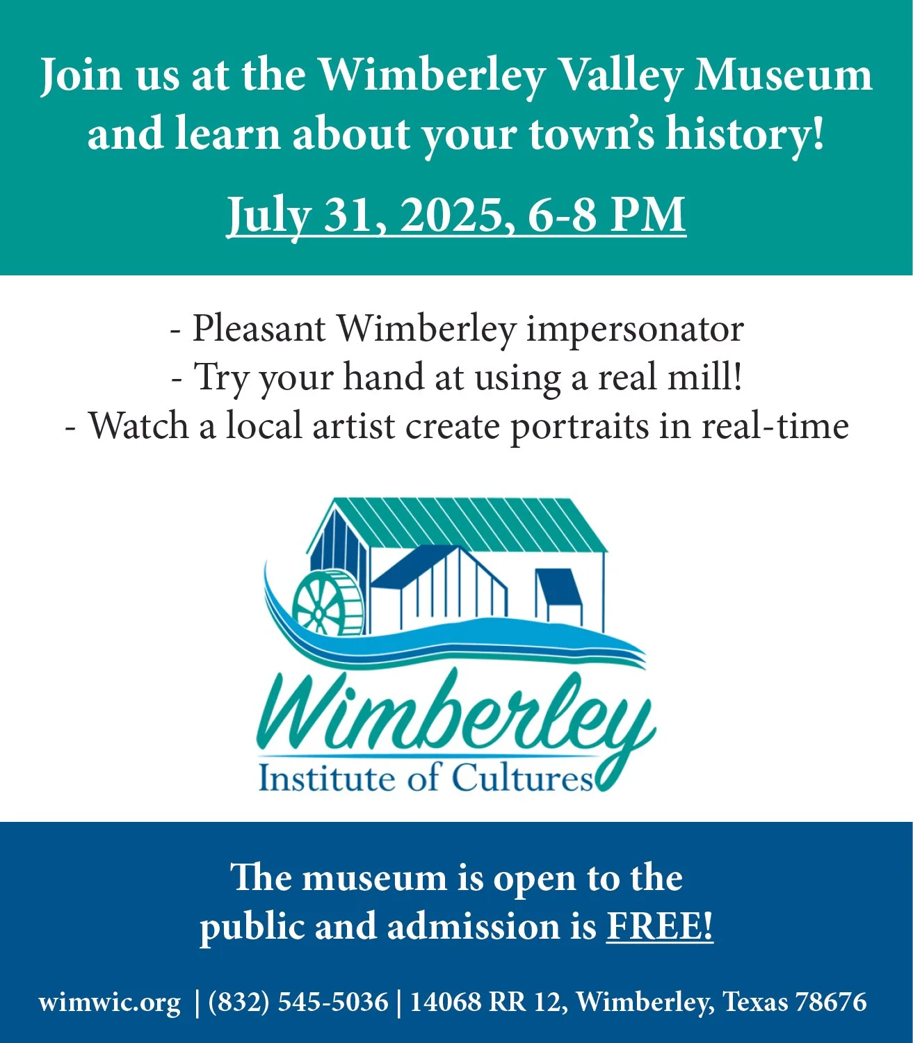 WV  Wimberley Museum (WIC)  SPEC!  4x5  Color.jpg