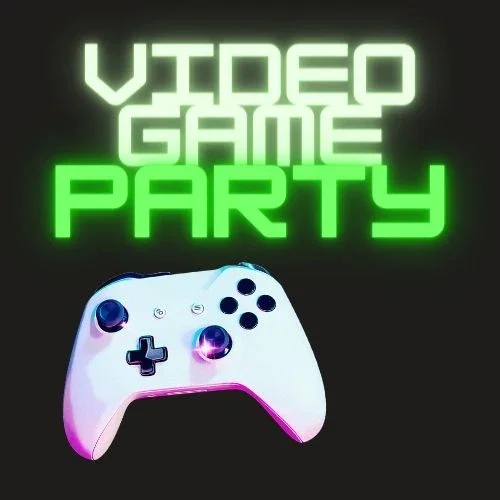Mobile video game party experience with gaming consoles and a game coach.