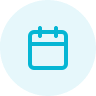 Solid blue circle on white background