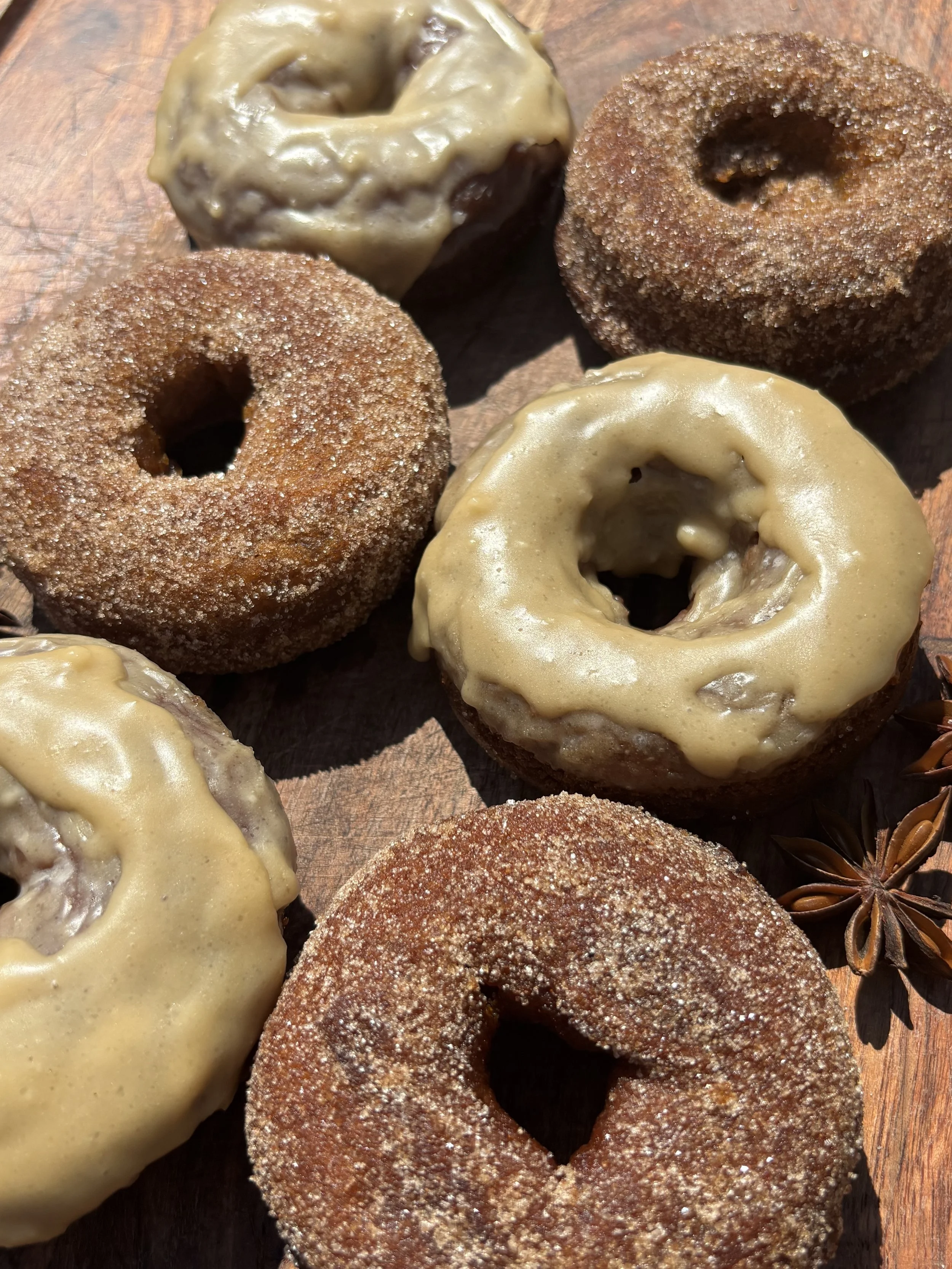 Fall Seasonal Pumpkin Donuts 