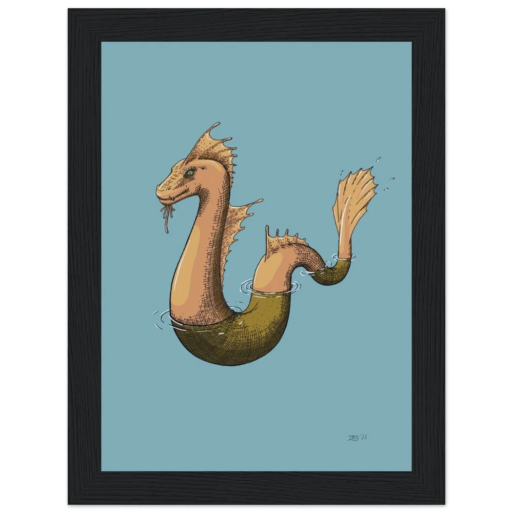 Bearded Lesser Serpent — Field Guide Fine Art Print | 5” x 7”