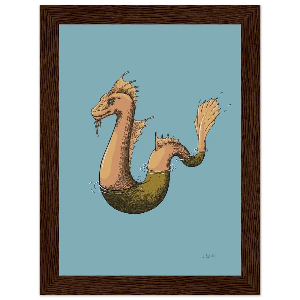 Bearded Lesser Serpent — Field Guide Fine Art Print | 5” x 7”