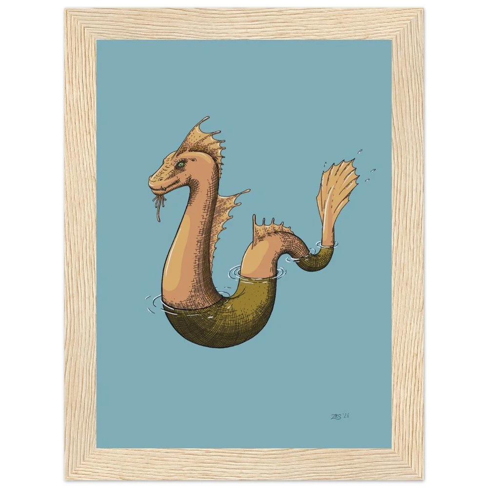 Bearded Lesser Serpent — Field Guide Fine Art Print | 5” x 7”
