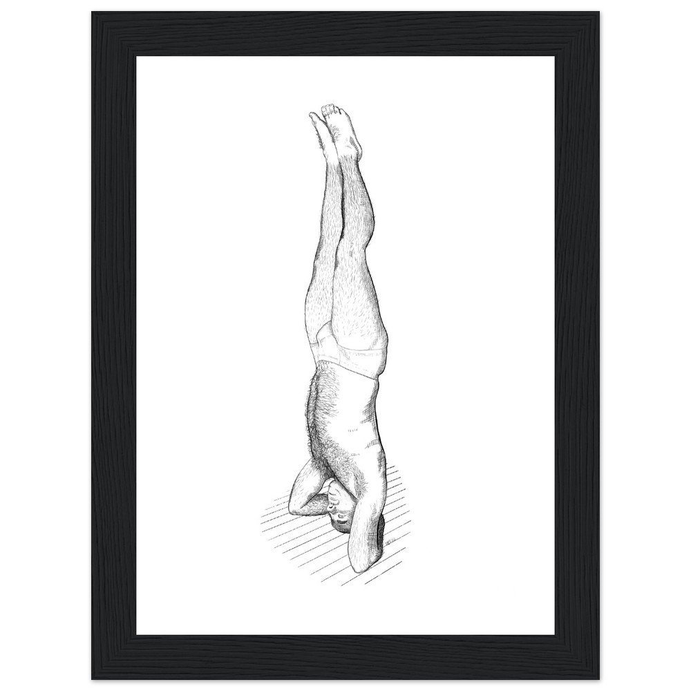 Yoga Study - (Sarvangasana) Fine Art Print