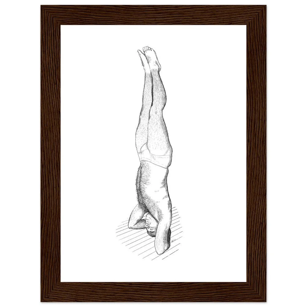 Yoga Study - (Sarvangasana) Fine Art Print