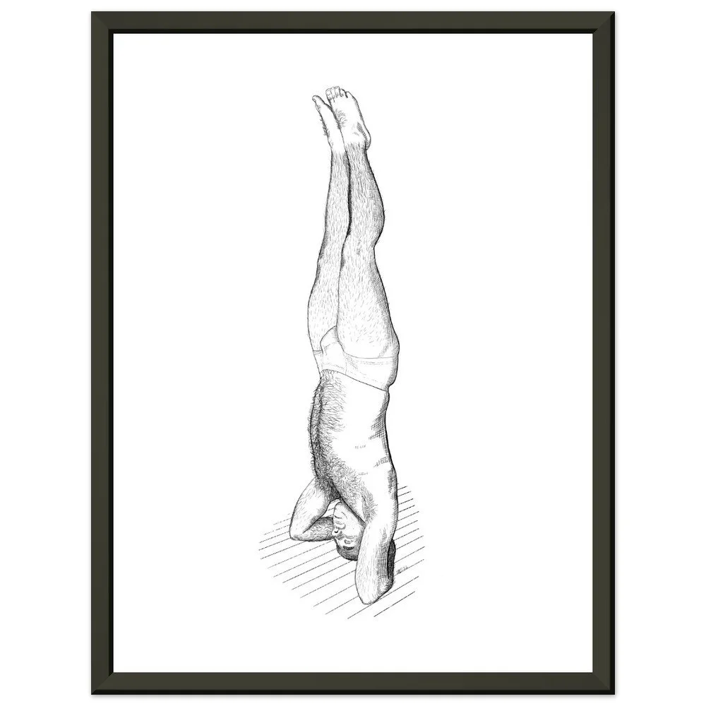 Yoga Study - (Sarvangasana) Fine Art Print