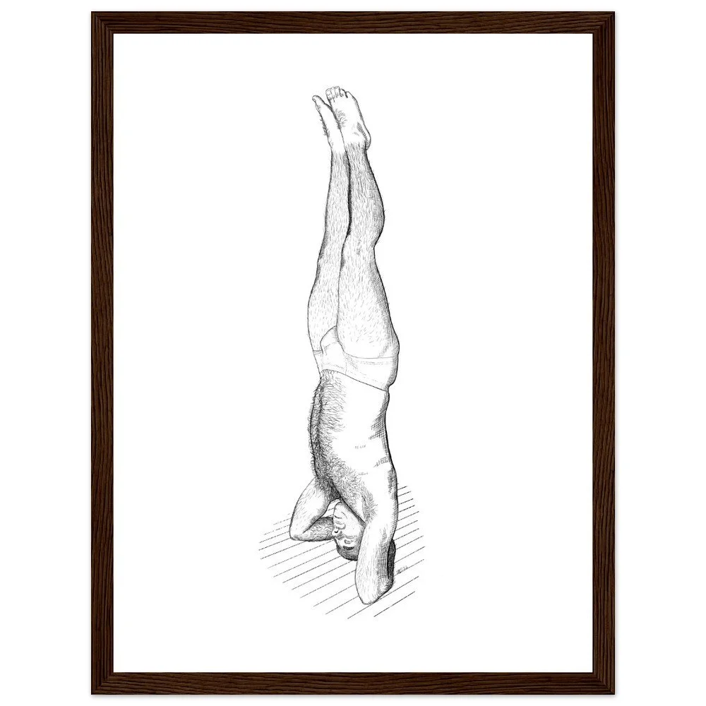 Yoga Study - (Sarvangasana) Fine Art Print