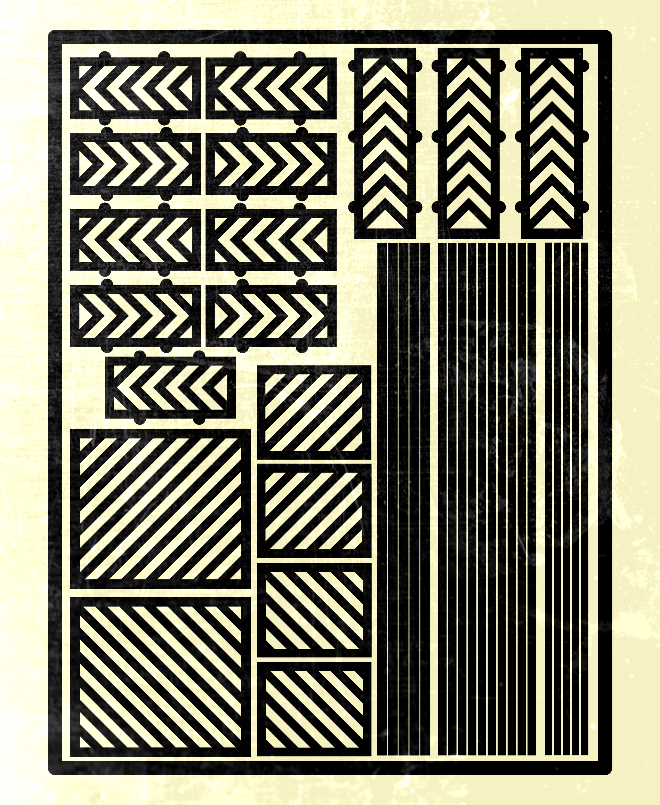 Hazard Stripe - Digital File