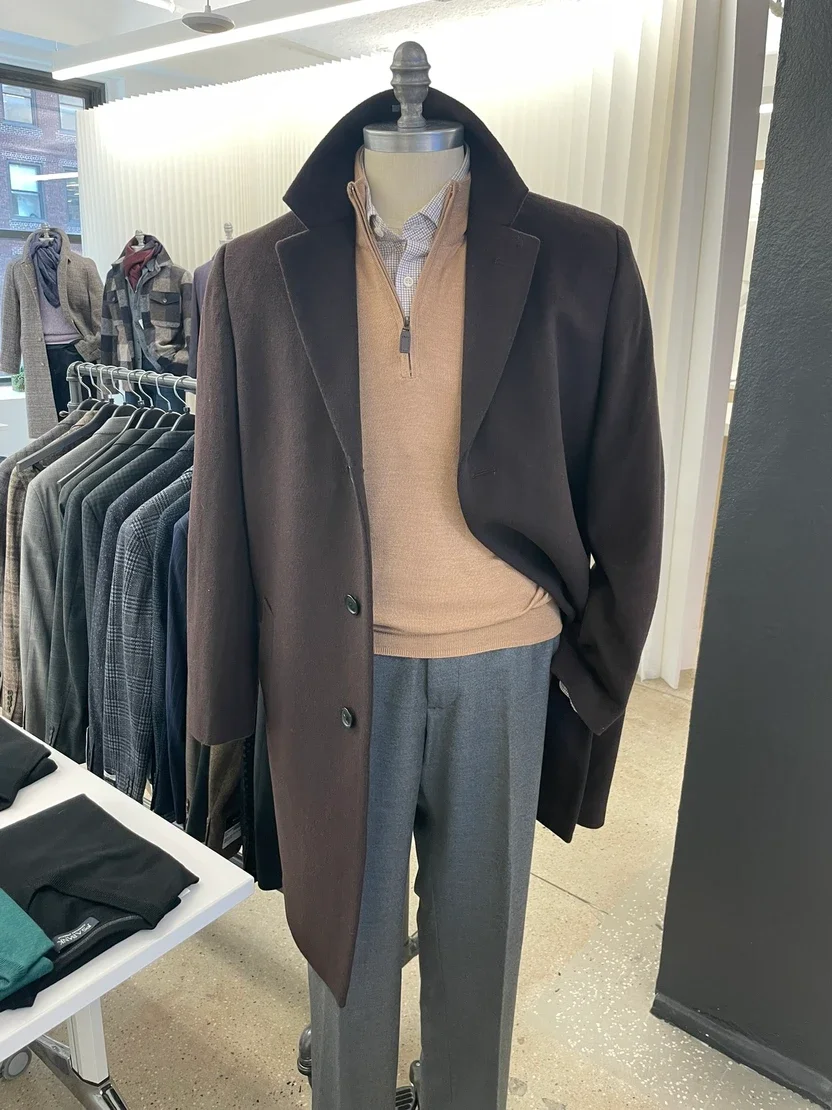 Core topcoat and quarter-zip