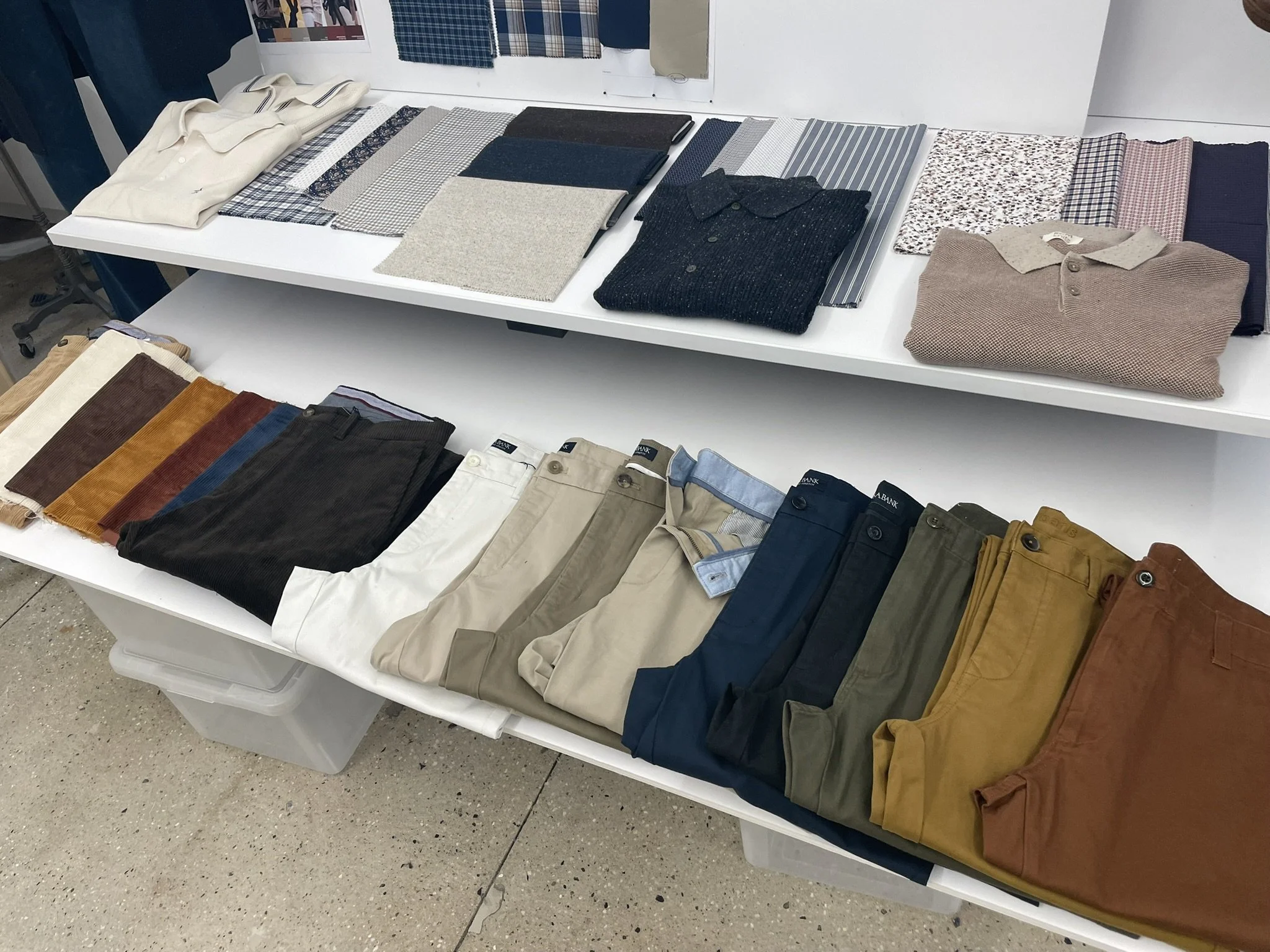 Corduroy and washed chino colors