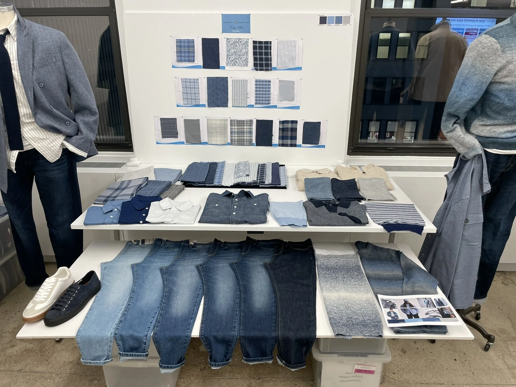 Denim table with new wash range