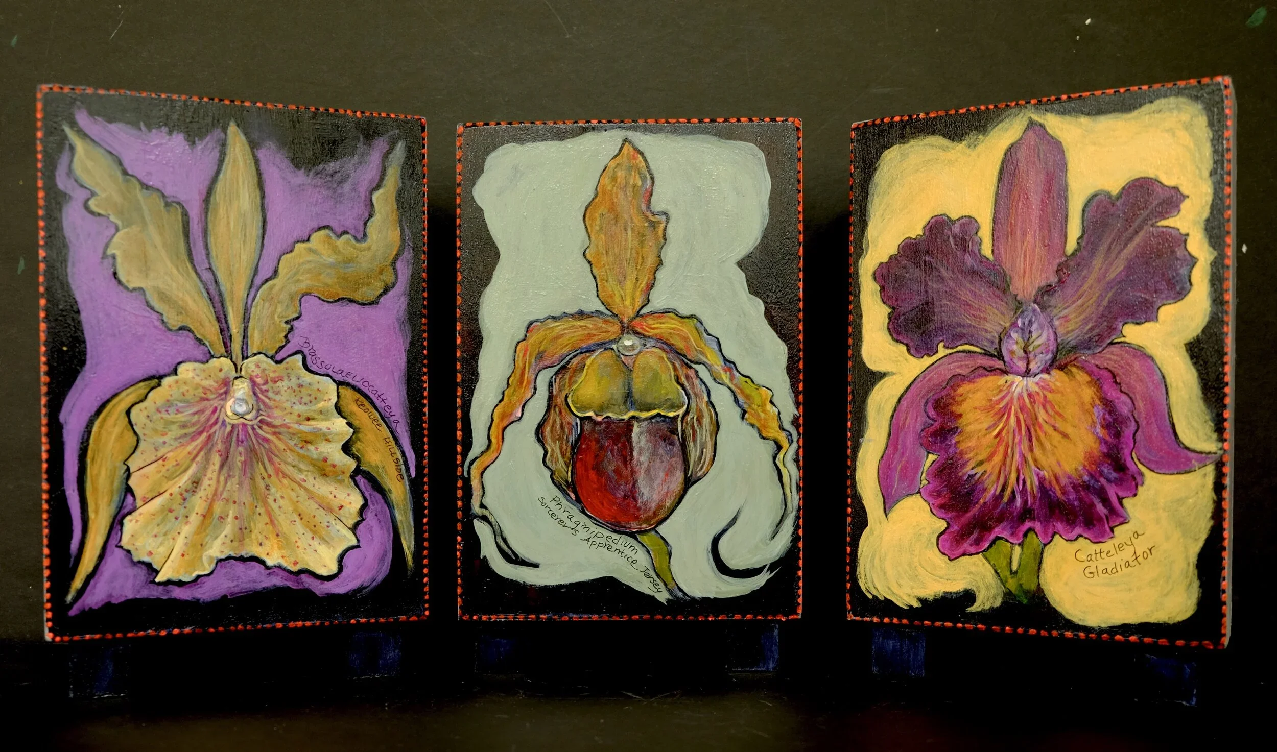 Three Orchids