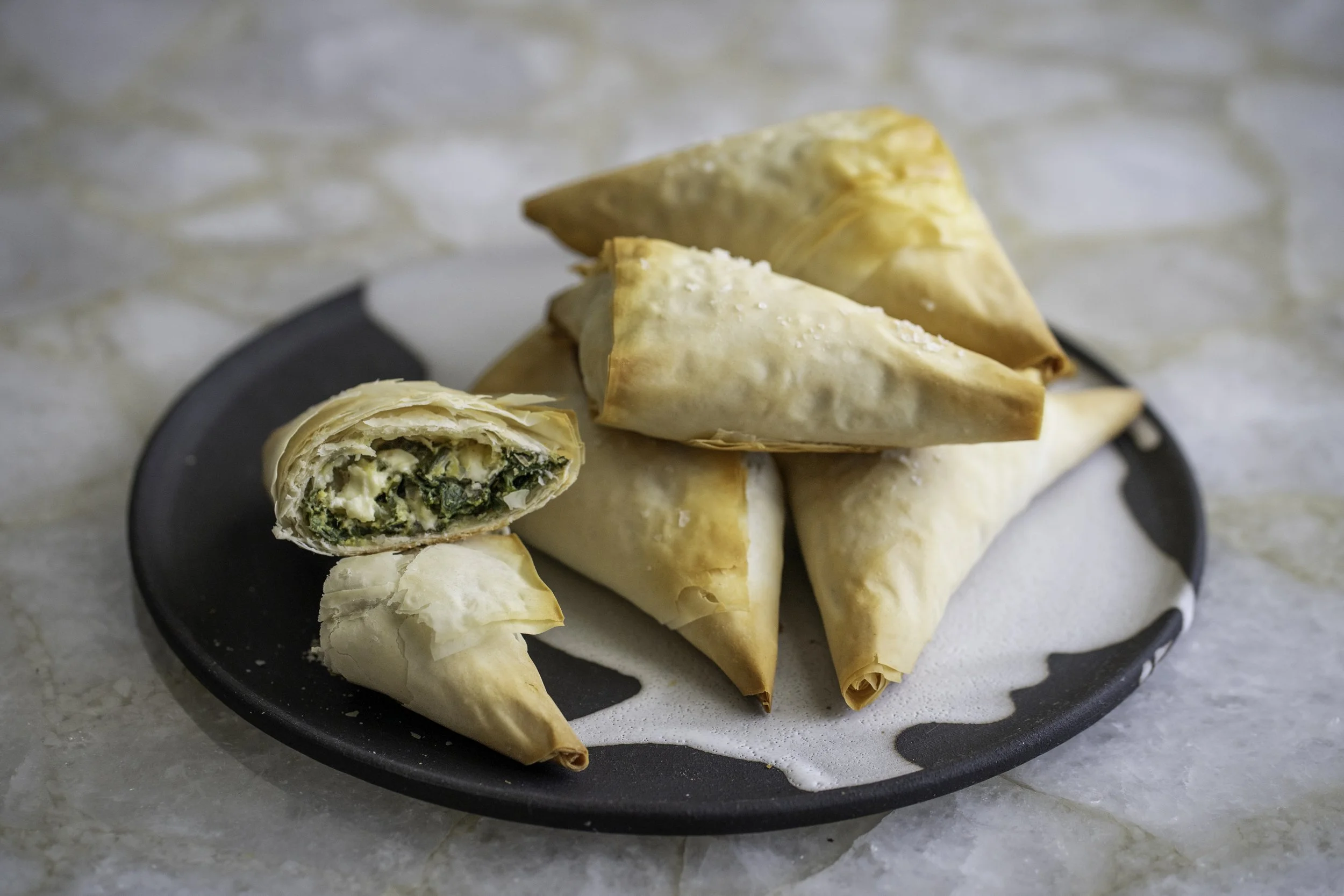 Fresh Spinach &amp; Chard Spanakopitas