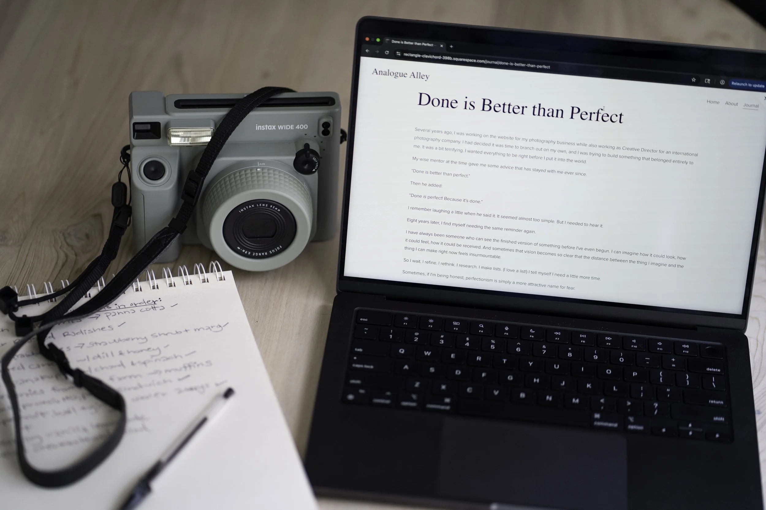 Done is Better than Perfect