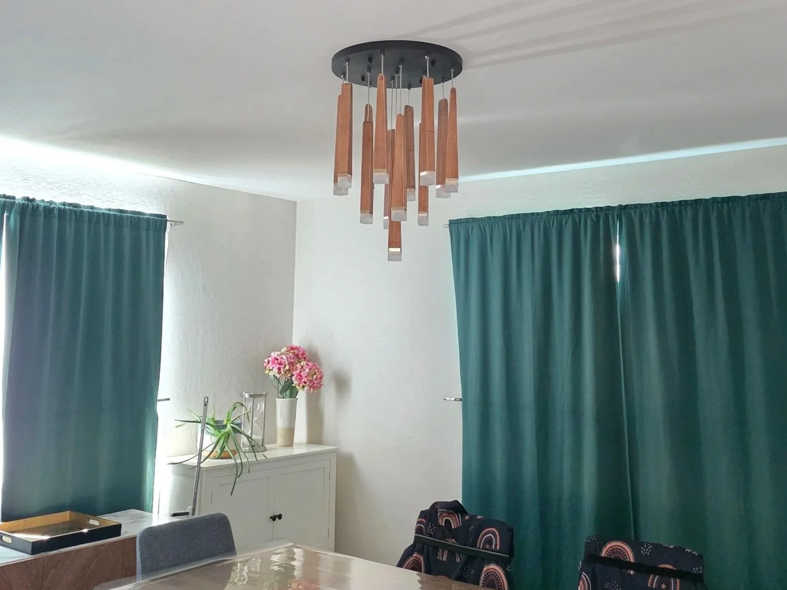 Dining room light replaced