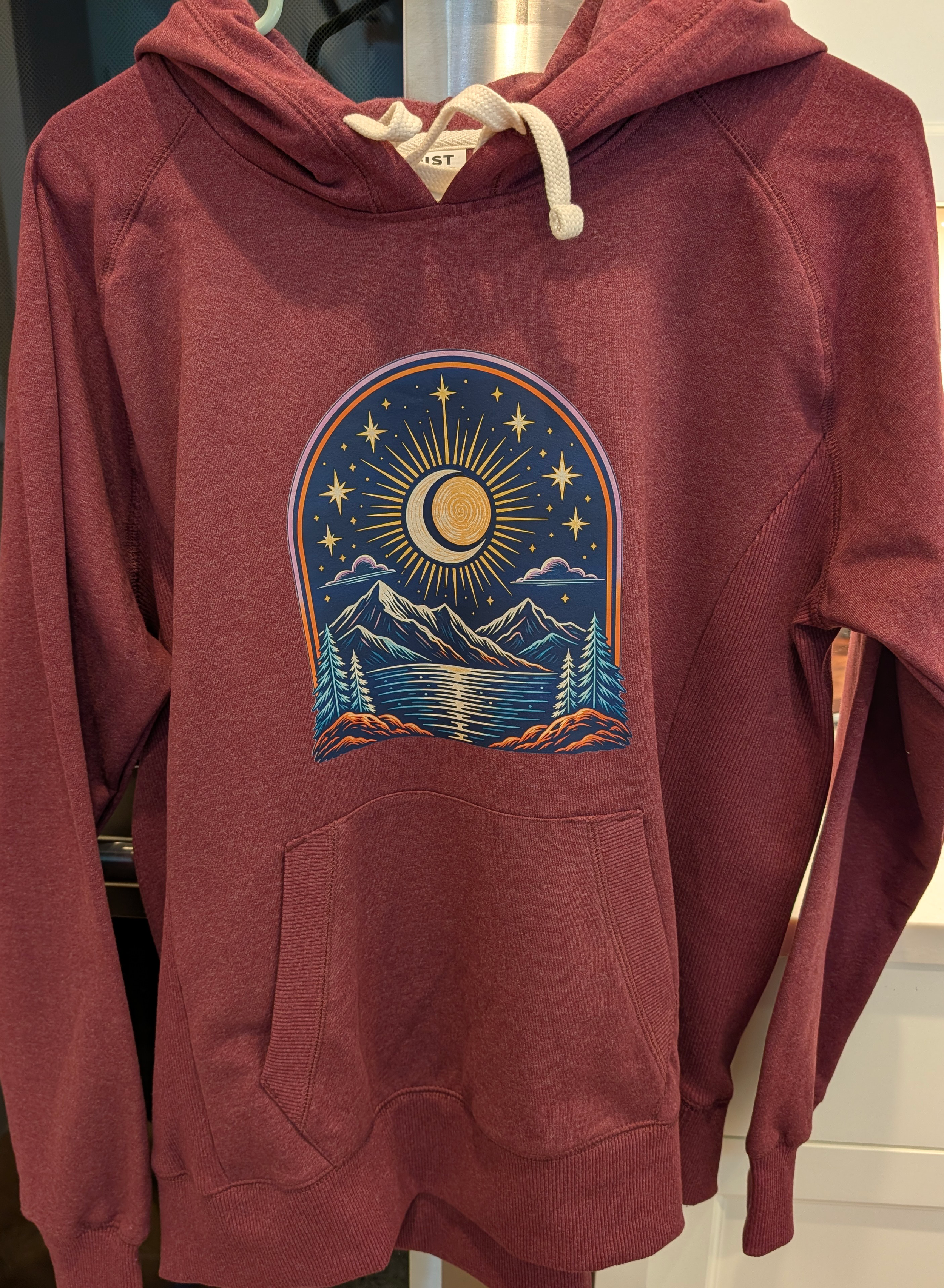Celestial mountain hoodie.