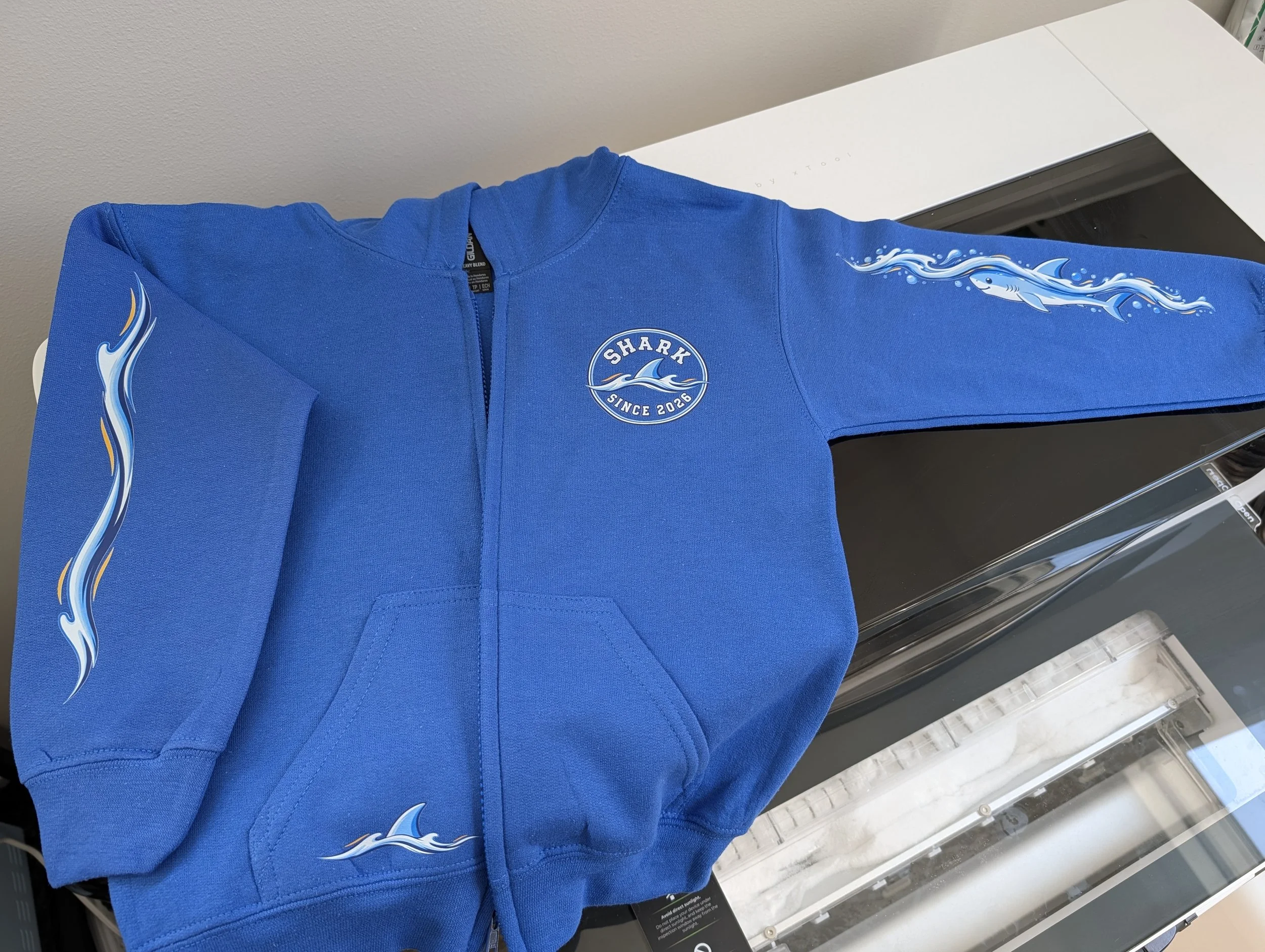 Special hoodie for a kindergartener. 