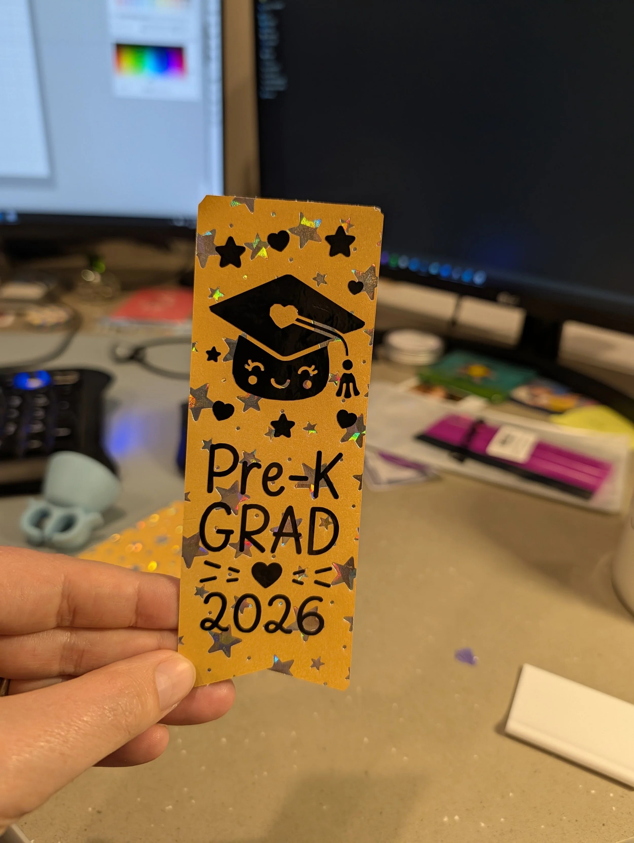 Pre-K Grad bookmark. 