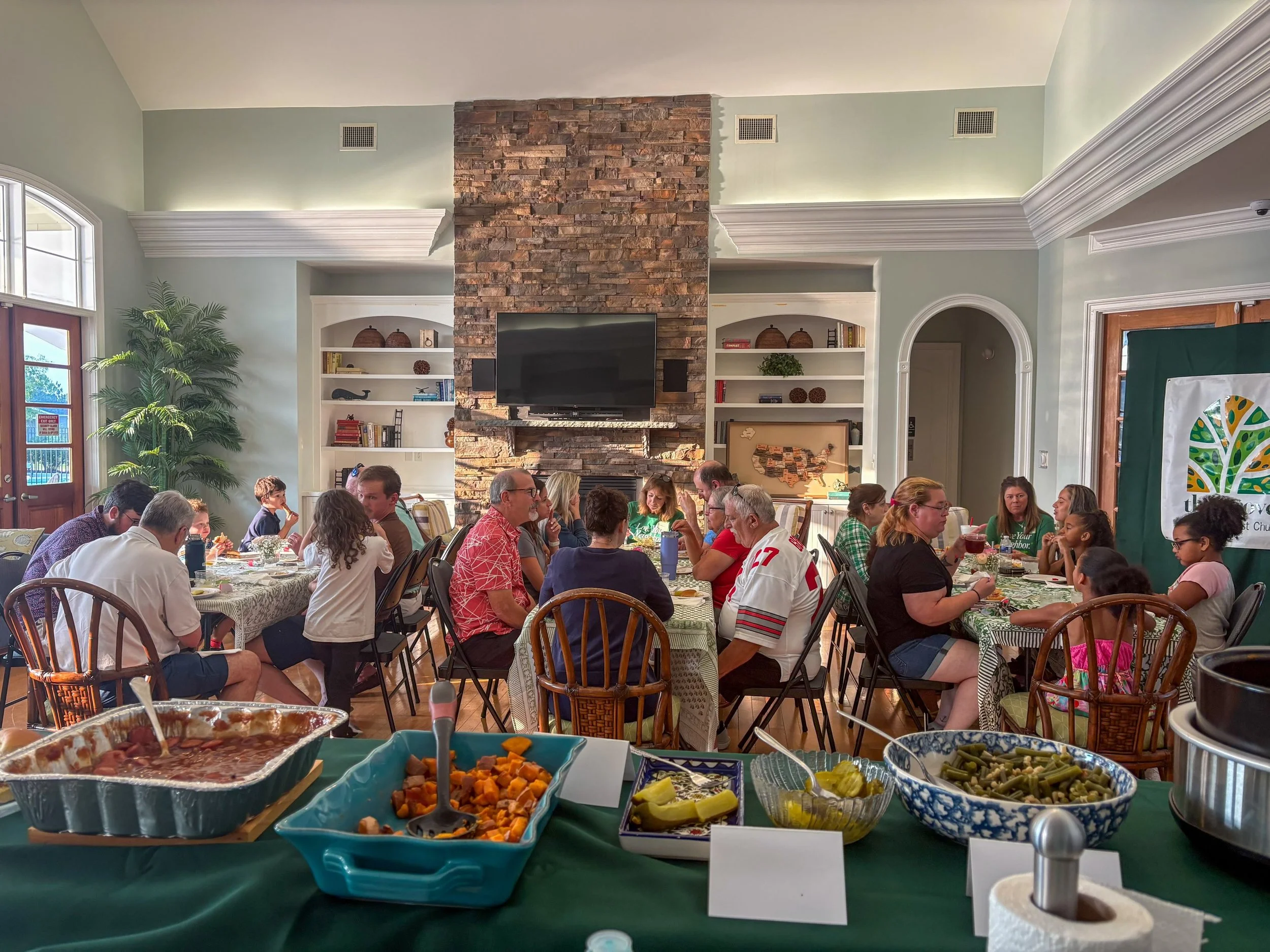 Maine. New York. Florida. Puerto Rico. New Jersey. Ohio. Virginia. Western North Carolina. Michigan. California. And now&hellip; Leland, NC!
At our &ldquo;Where I&rsquo;m From&rdquo; Potluck this week, we shared stories and food from the places we&rs