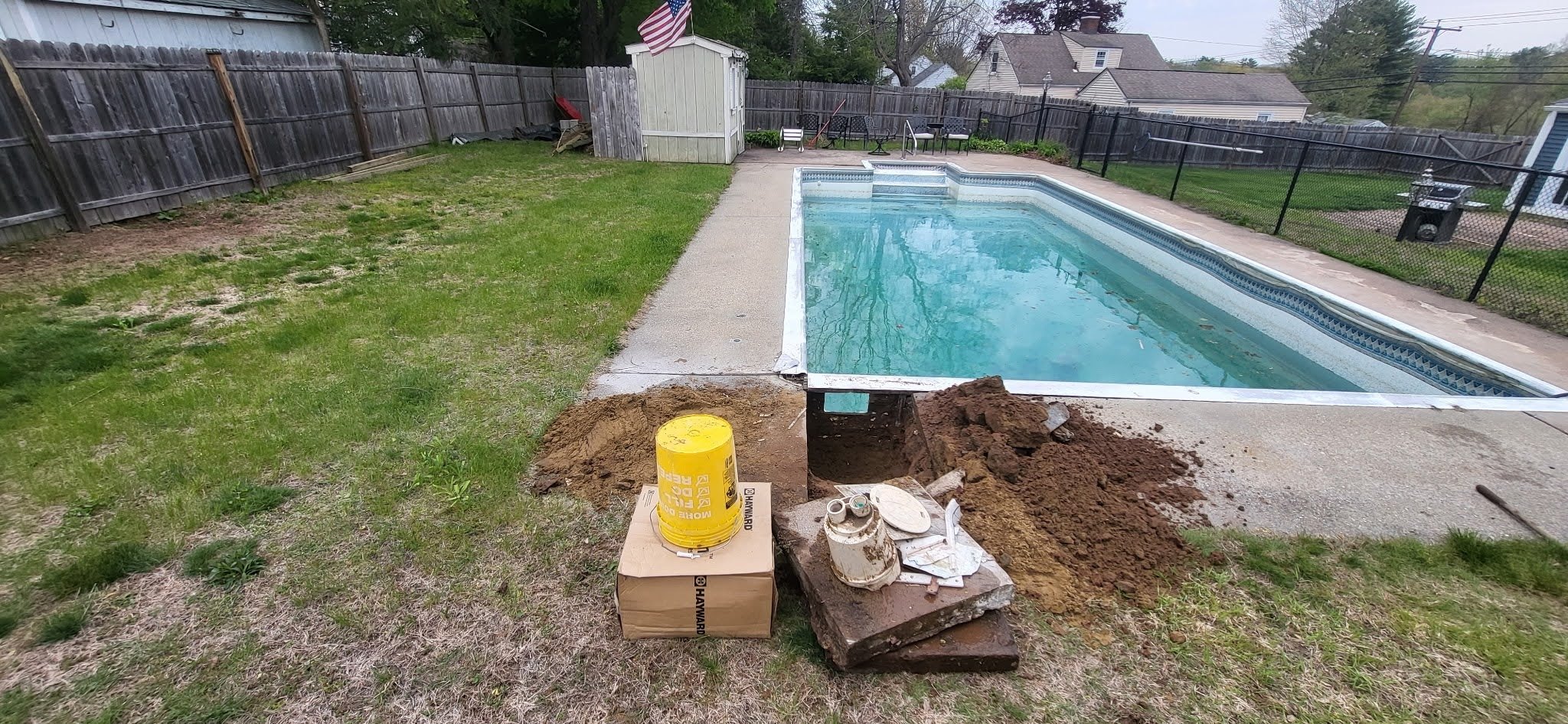 NEW SKIMMER INSTALLATION BEFORE A NEW LINER