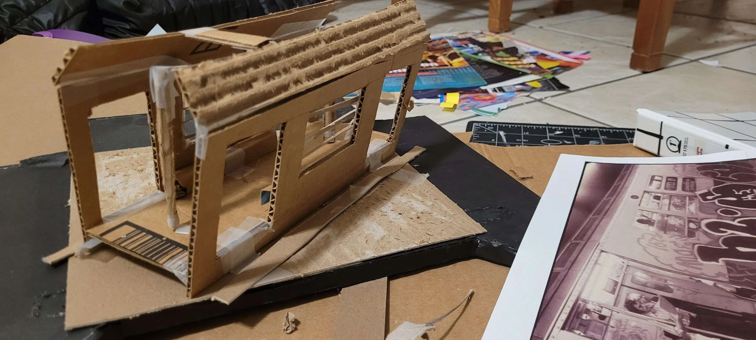 Lexy Kimler's Rough Model of a train.