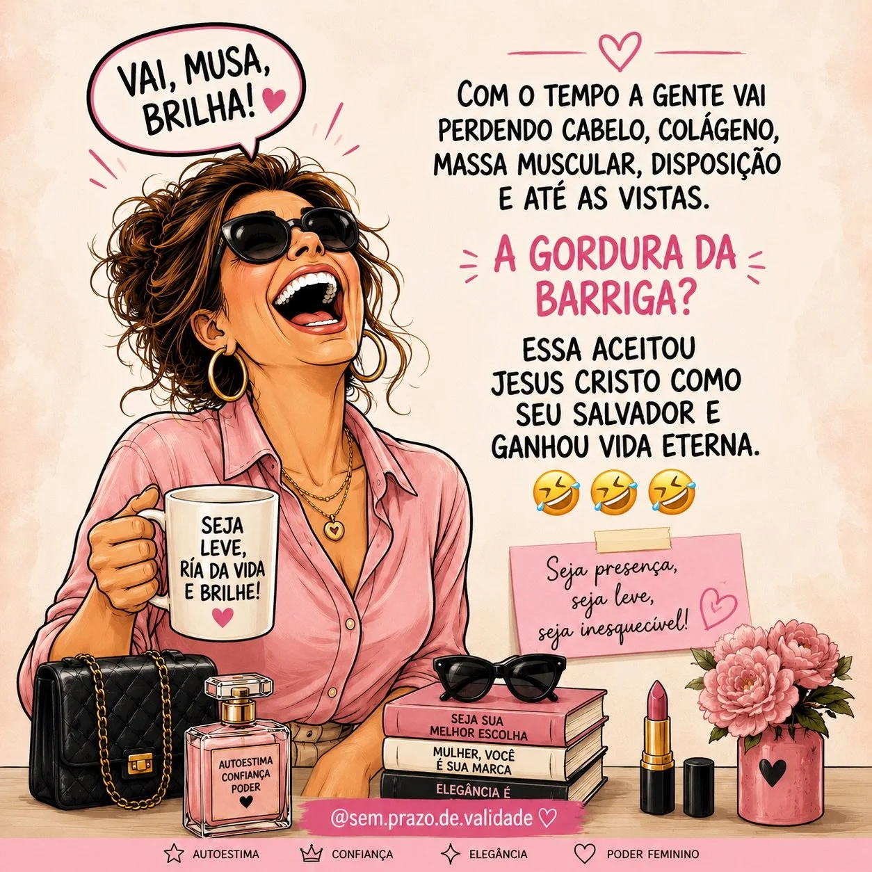 Com o tempo, muita coisa resolve ir embora&hellip; cabelo, col&aacute;geno, massa muscular, disposi&ccedil;&atilde;o&hellip; Agora a gordurinha da barriga? Essa parece que assinou contrato vital&iacute;cio! 😂😂

Depois dos 50, o corpo muda, mas o bo