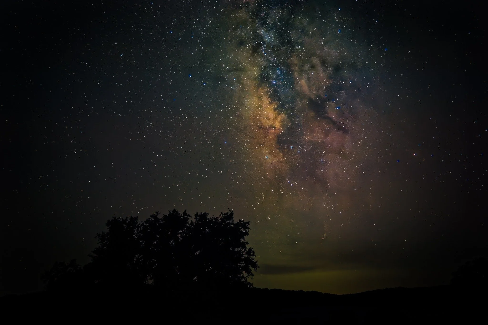 Milky Way over Rocking O Ranch in Rocksprings, Texas