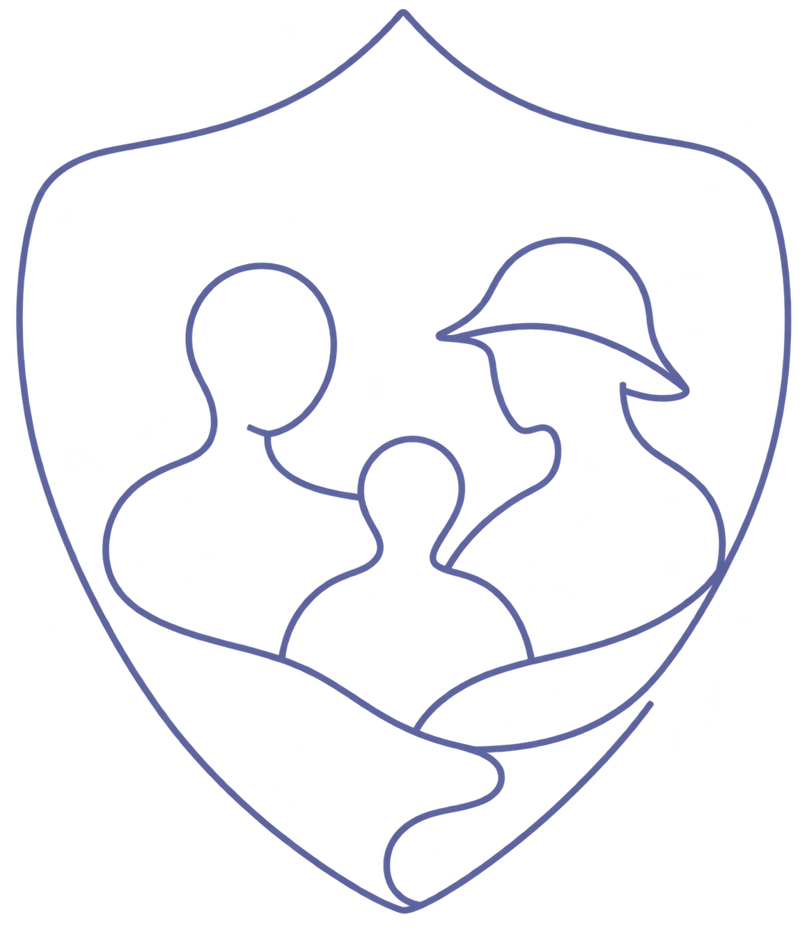 Shield illustration representing military members, first responders, and their support systems.