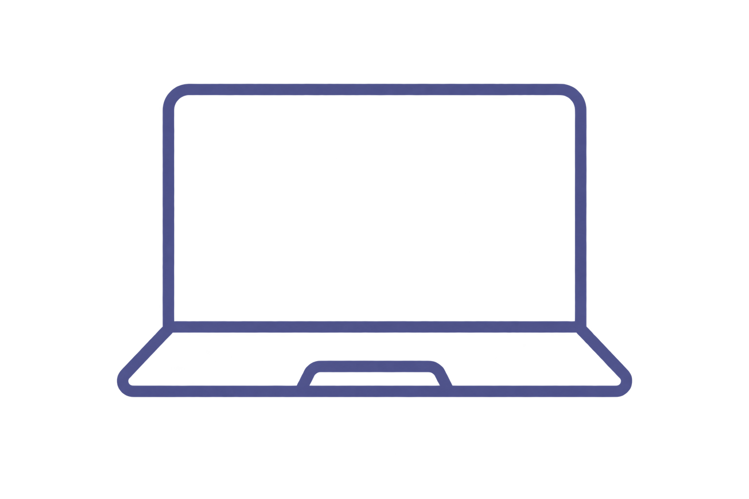 Laptop icon representing secure online therapy and telehealth throughout Texas