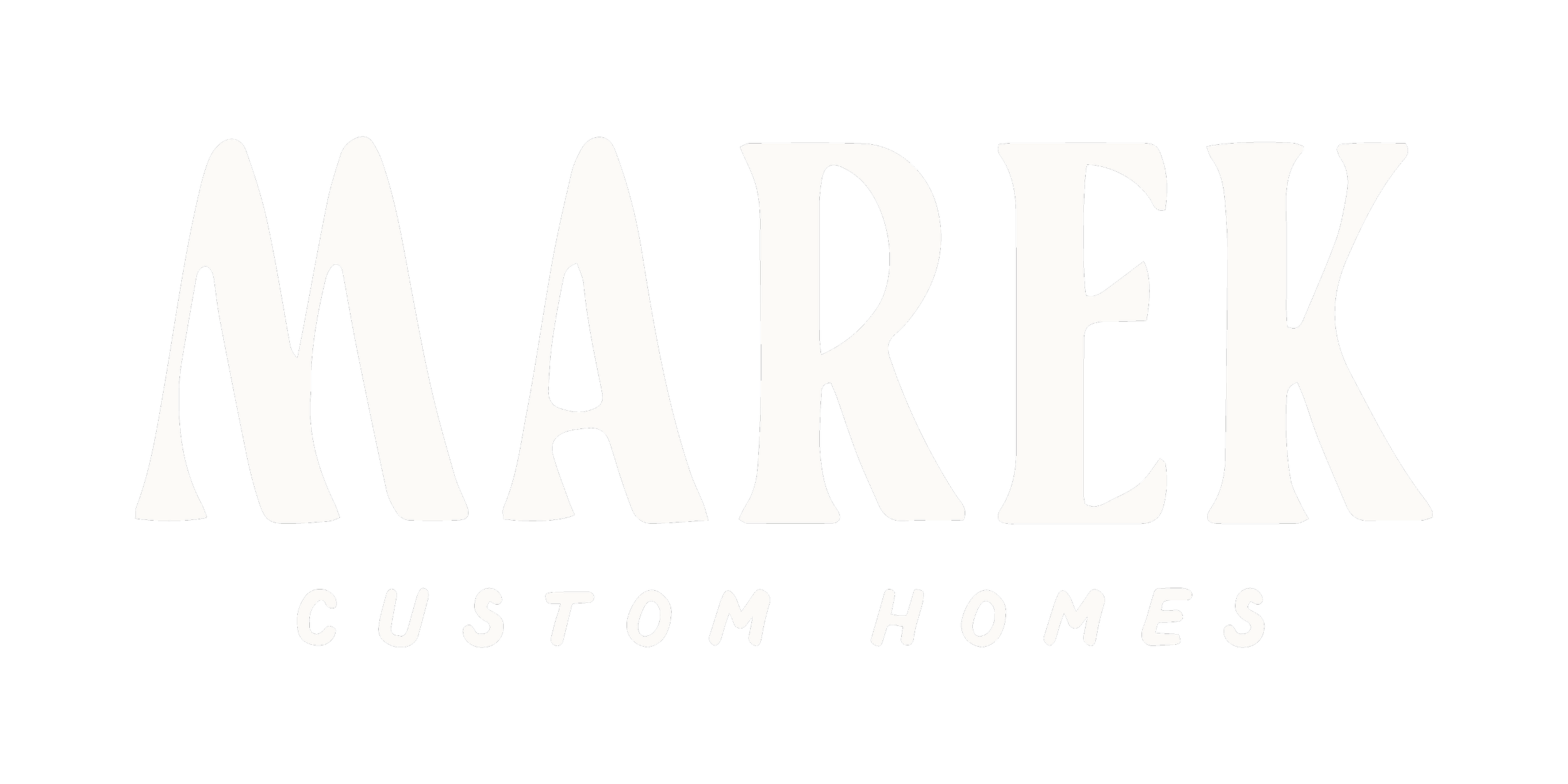 Black background with white text that reads 'MAKER' in large letters and 'CUSTOM HOMES' in smaller letters below.