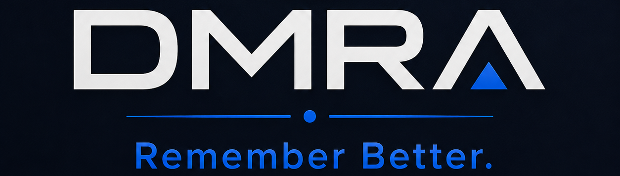 The DMRA logo with the slogan 'Remember Better.'