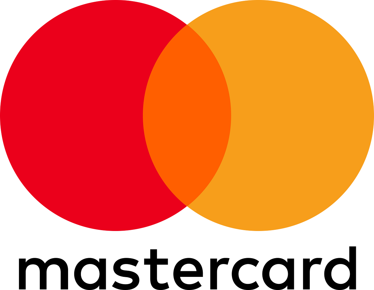 A Venn diagram with two overlapping circles, one red and one orange, with the overlapping area colored in a darker orange.