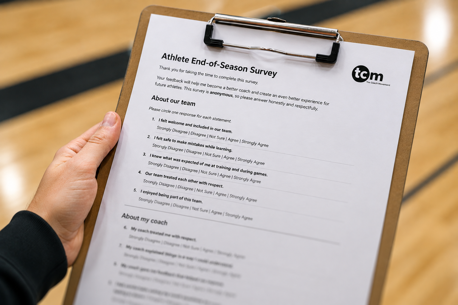 Sample Athlete Survey