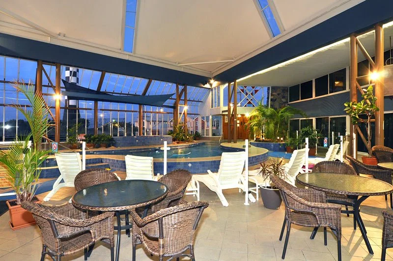 Rebuilt hotel Indoor pool