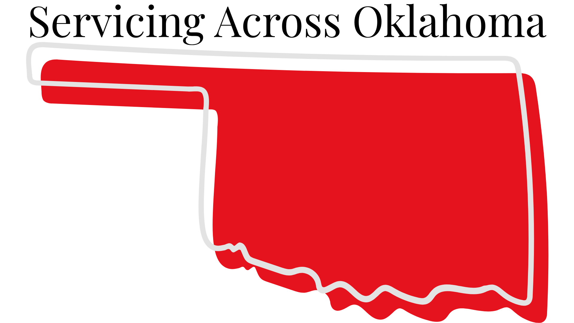 Outline map of the state of Arizona filled with red color and outlined in white.
