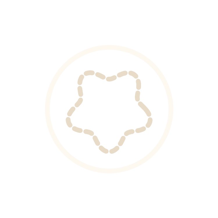 Black and white logo featuring a circular shape with a small triangle and lines resembling a person or abstract figure.